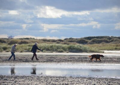 Paar mit Hund